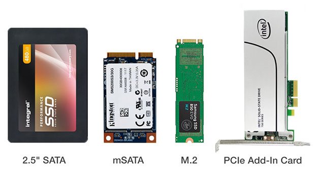 Các loại ổ cứng SSD