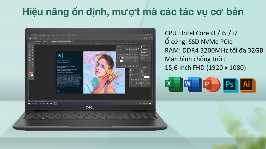 Dell Latitude 3520 dòng laptop linh hoạt với hệ điều hành Window 10 Pro hoặc Fedora