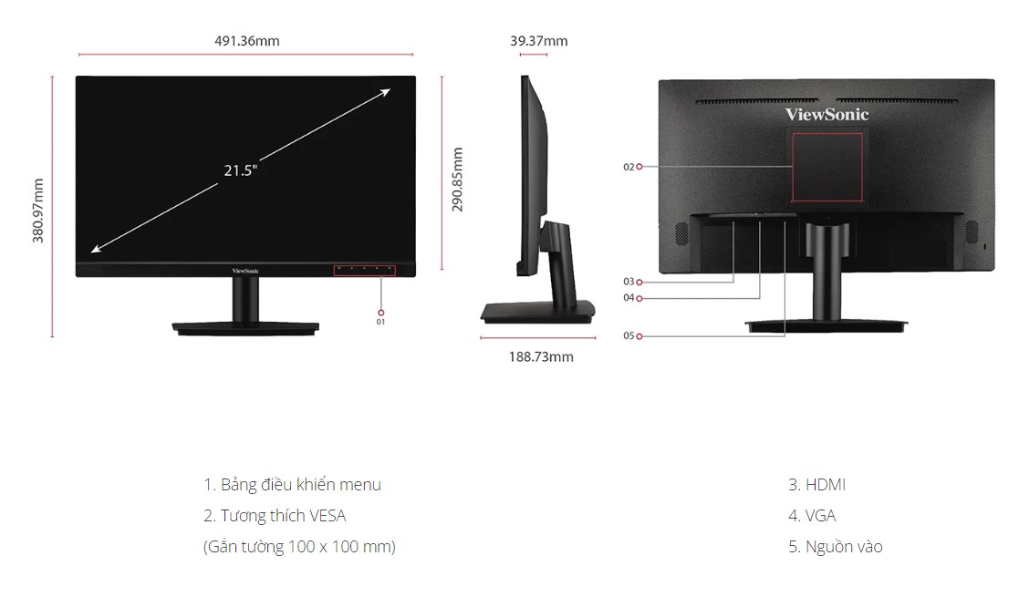 Màn hình ViewSonic VA2209-H-2