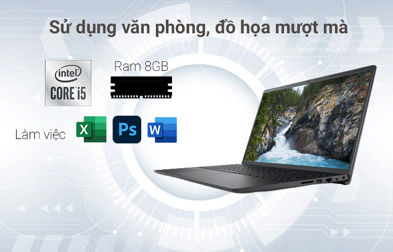 Laptop Dell Vostro 3510 I5-1135G7/8GB/ 512GB SSD/ 15.6INCH FHD/NV-MX350 2GB/ WIN 11/ OFFICE HS 21/P112F002BBL